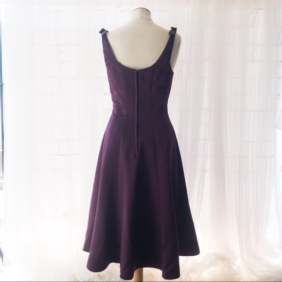 ALFRED ANGELO Purple Satin Women's Dress Size 8 - Picture 4 of 12